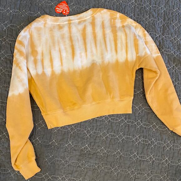 Wildfox Crop Sweatshirt Melon Orange Women's Medium New! - Picture 6 of 6